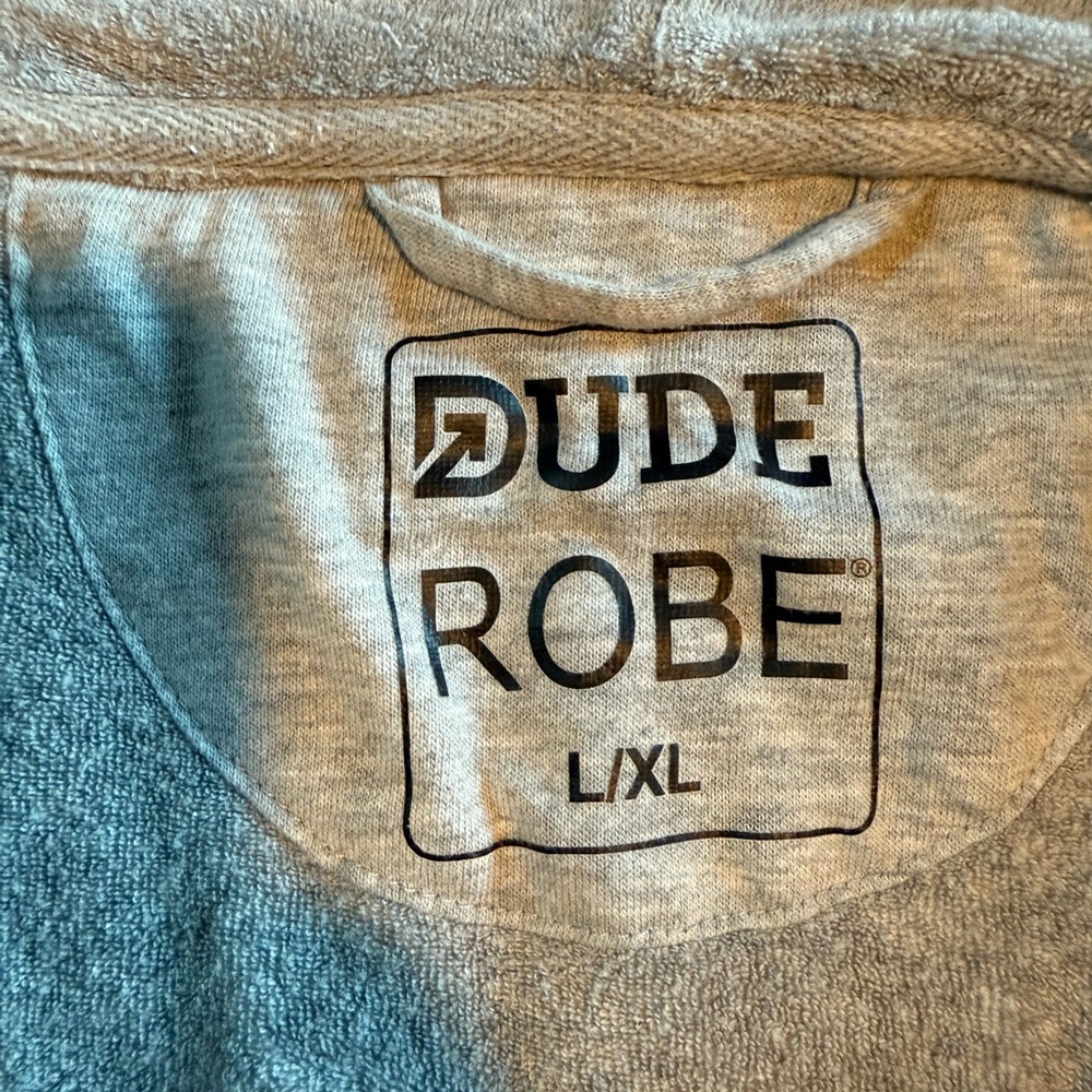 Dude Robe - Hooded Men’s Robe - Picture 3 of 7